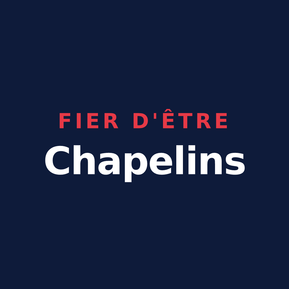 T-shirt « Fier d'être Chapelins » — design pour Chapelle-d'Huin