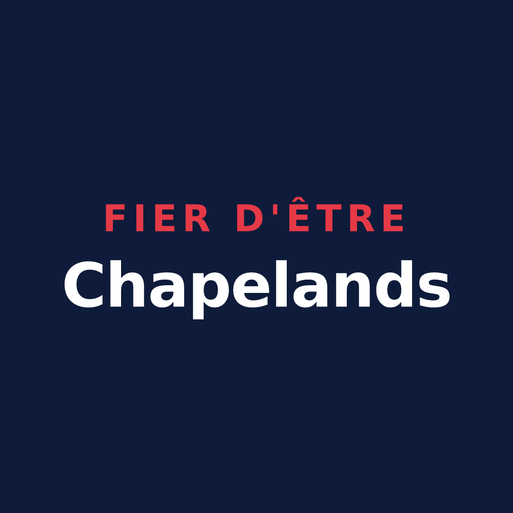 T-shirt « Fier d'être Chapelands » — design pour Chapelle-des-Bois