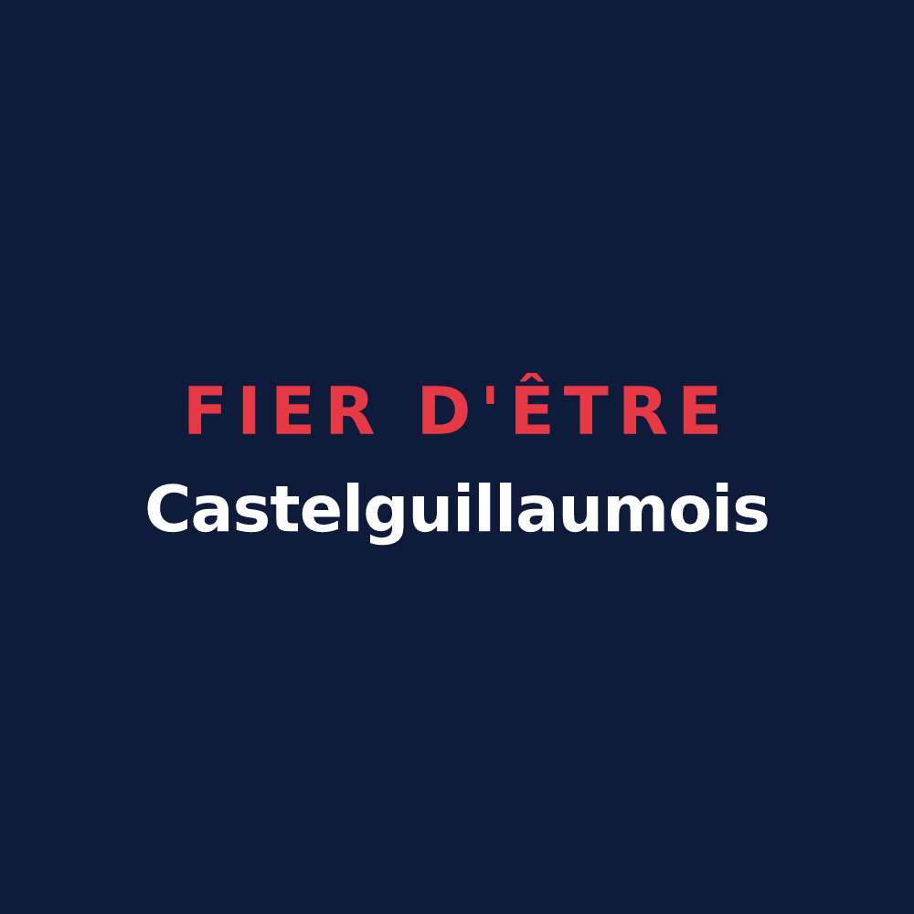 T-shirt « Fier d'être Castelguillaumois » — design pour Chapelle-Guillaume