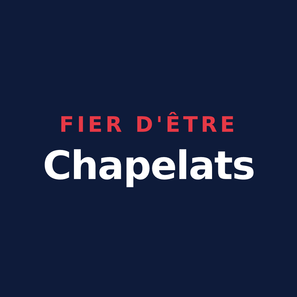 T-shirt « Fier d'être Chapelats » — design pour Chapelle-Vallon