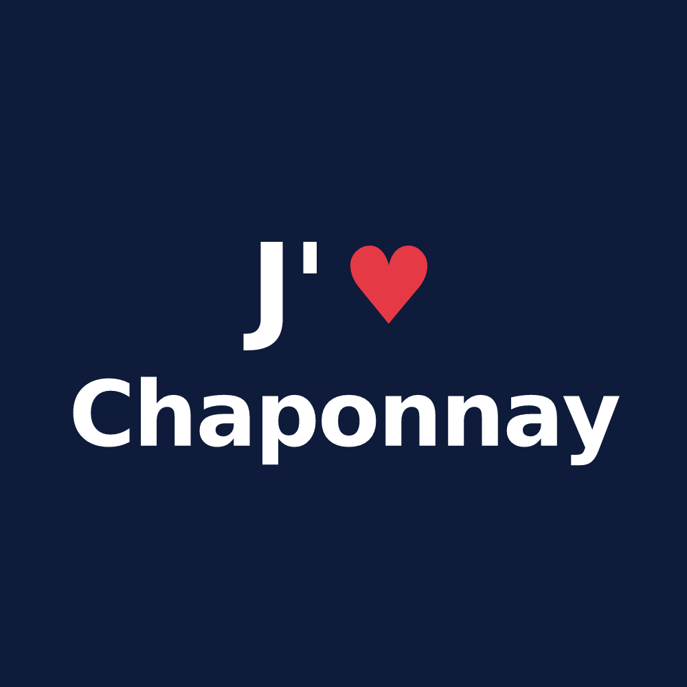 T-shirt personnalisé Chaponnay — design « J'aime Chaponnay » imprimé sur le t-shirt