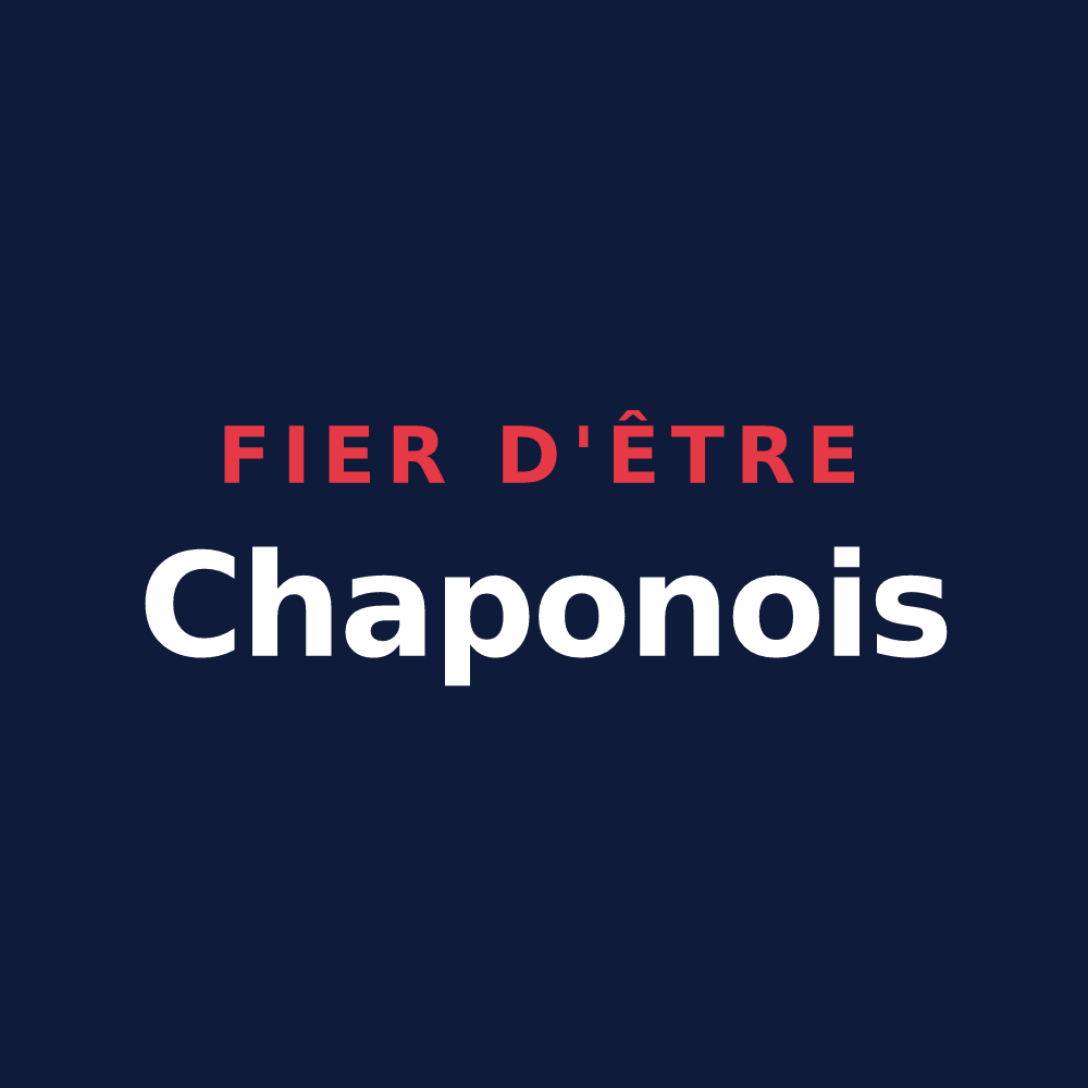 T-shirt « Fier d'être Chaponois » — design pour Chaponost