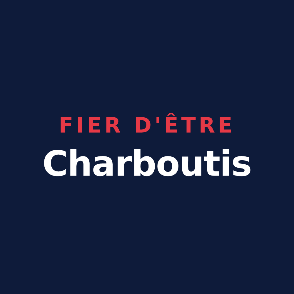 T-shirt « Fier d'être Charboutis » — design pour Charbonnières