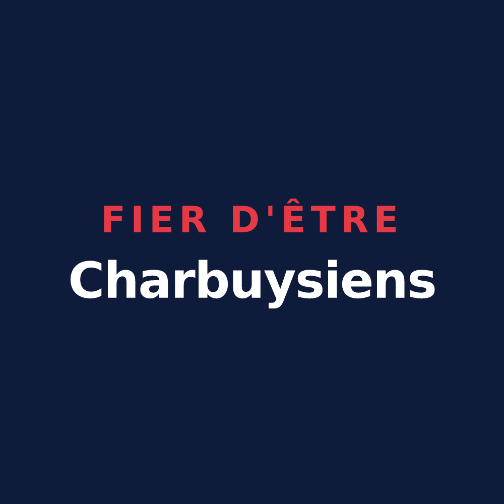 T-shirt « Fier d'être Charbuysiens » — design pour Charbuy