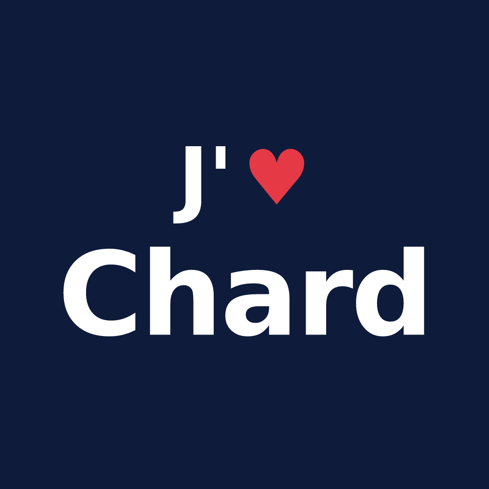 T-shirt personnalisé Chard — design J'aime Chard