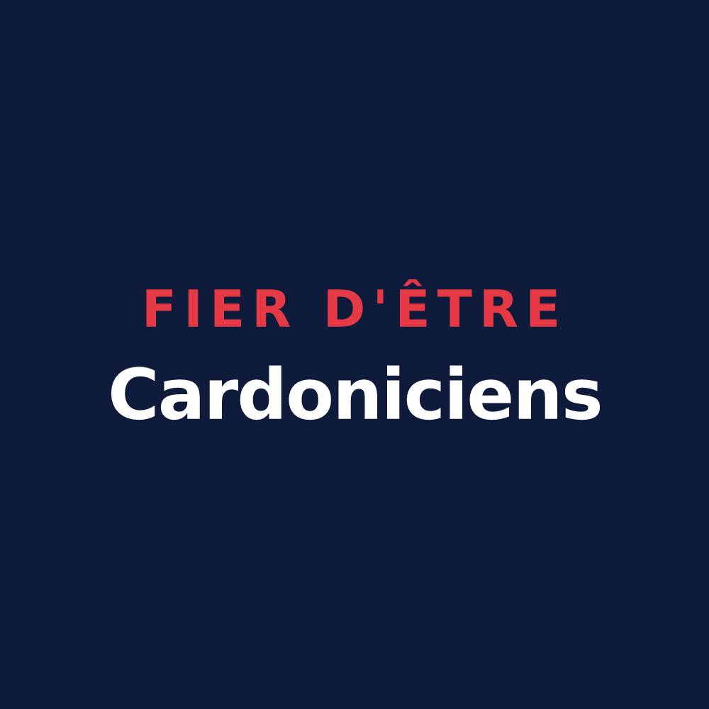 T-shirt « Fier d'être Cardoniciens » — design pour Chardeny