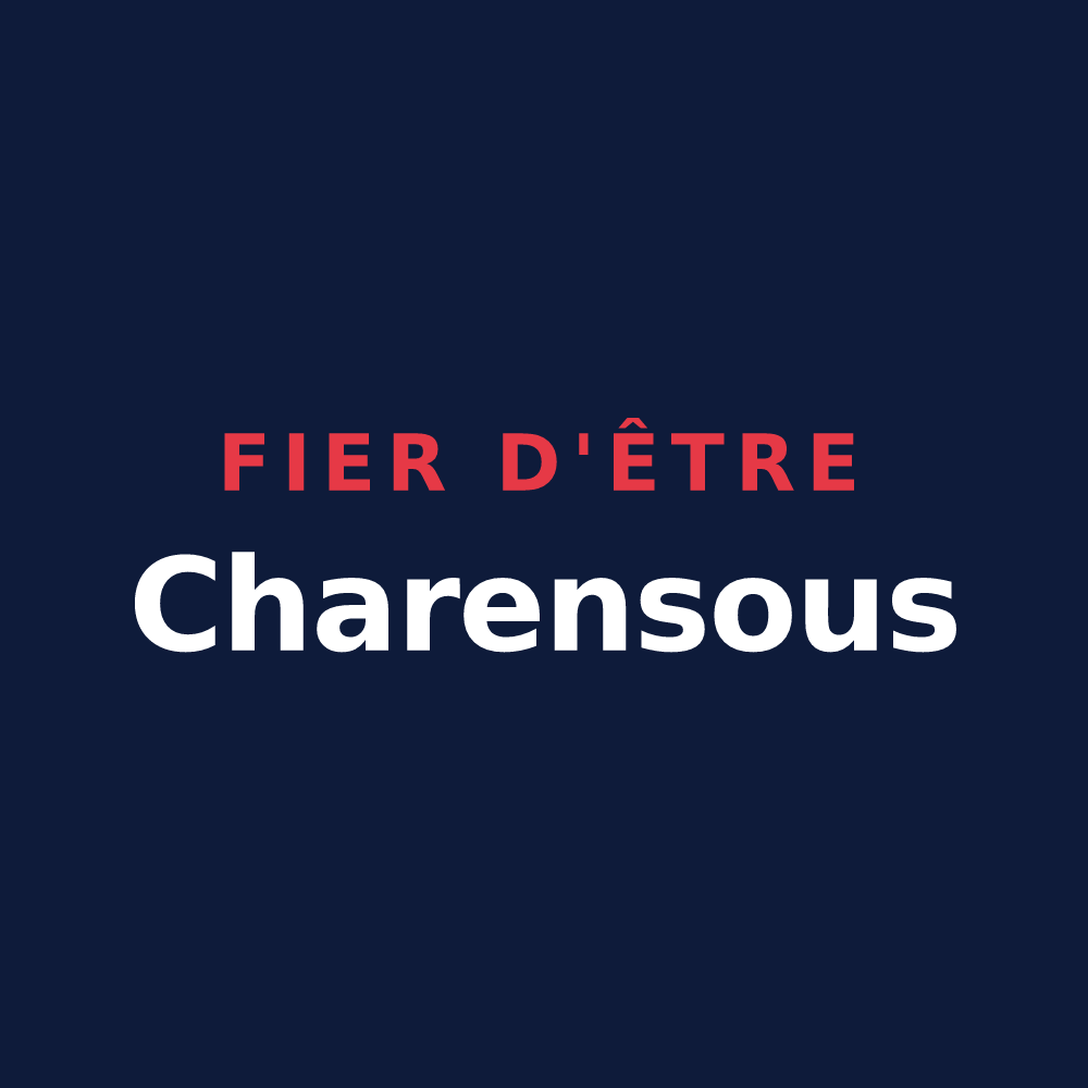 T-shirt « Fier d'être Charensous » — design pour Charens