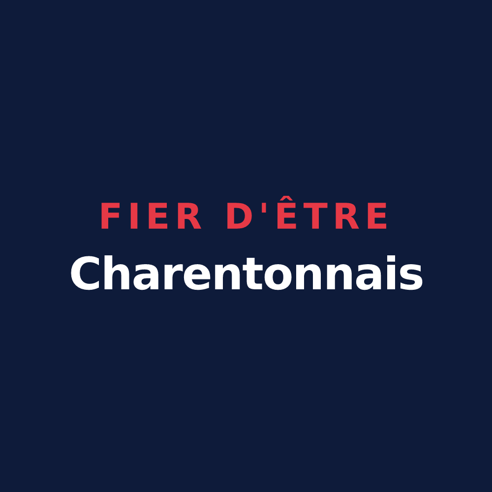 T-shirt « Fier d'être Charentonnais » — design pour Charenton-du-Cher