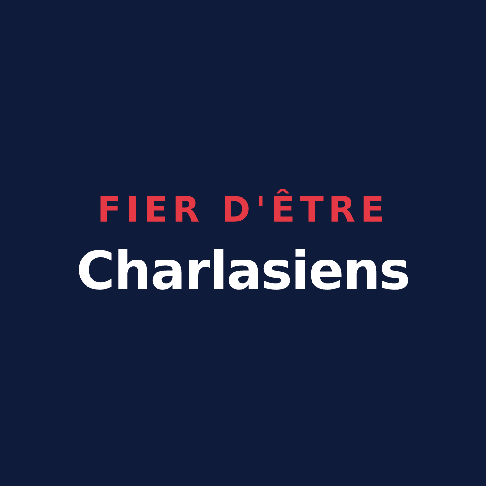 T-shirt « Fier d'être Charlasiens » — design pour Charlas
