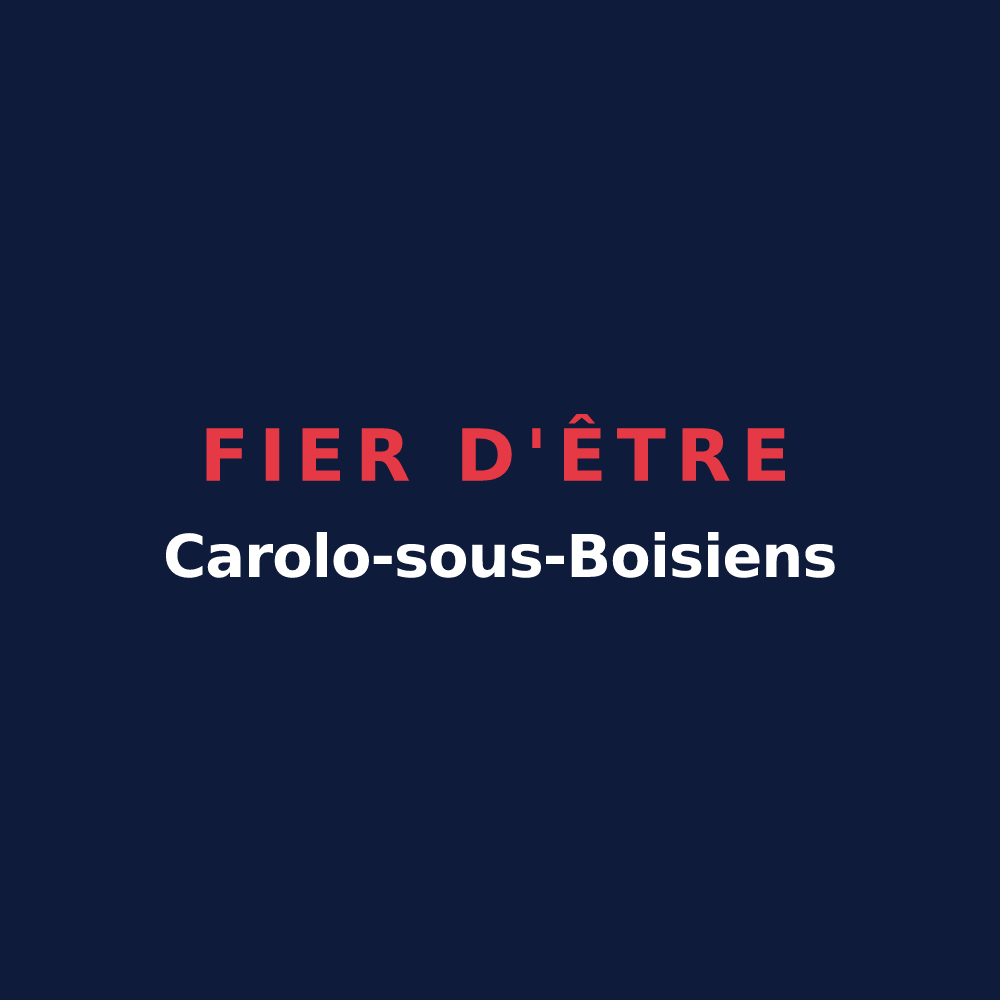 T-shirt « Fier d'être Carolo-sous-Boisiens » — design pour Charleville-sous-Bois