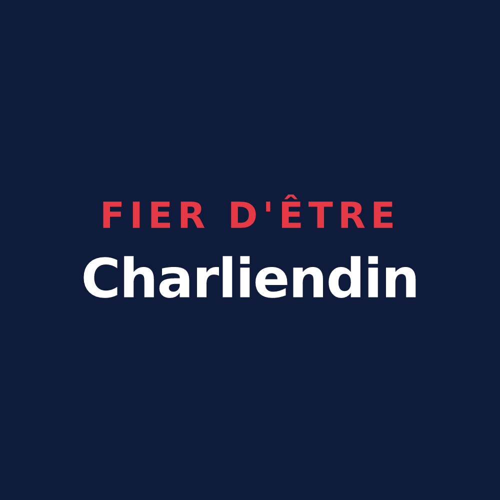 T-shirt « Fier d'être Charliendin » — design pour Charlieu