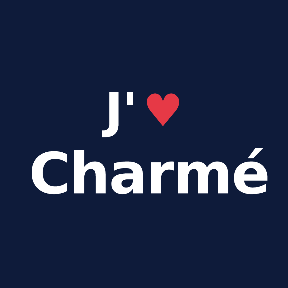T-shirt personnalisé Charmé — design J'aime Charmé
