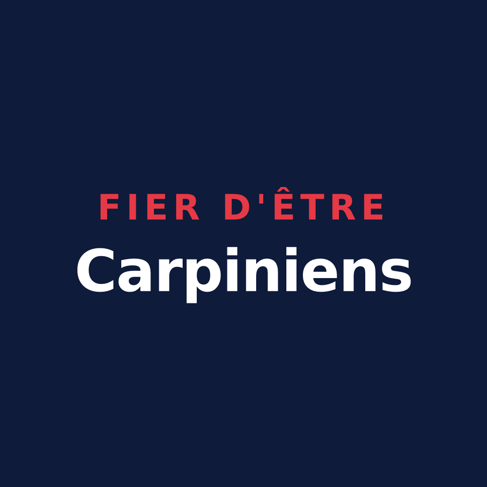 T-shirt « Fier d'être Carpiniens » — design pour Charmes-la-Côte