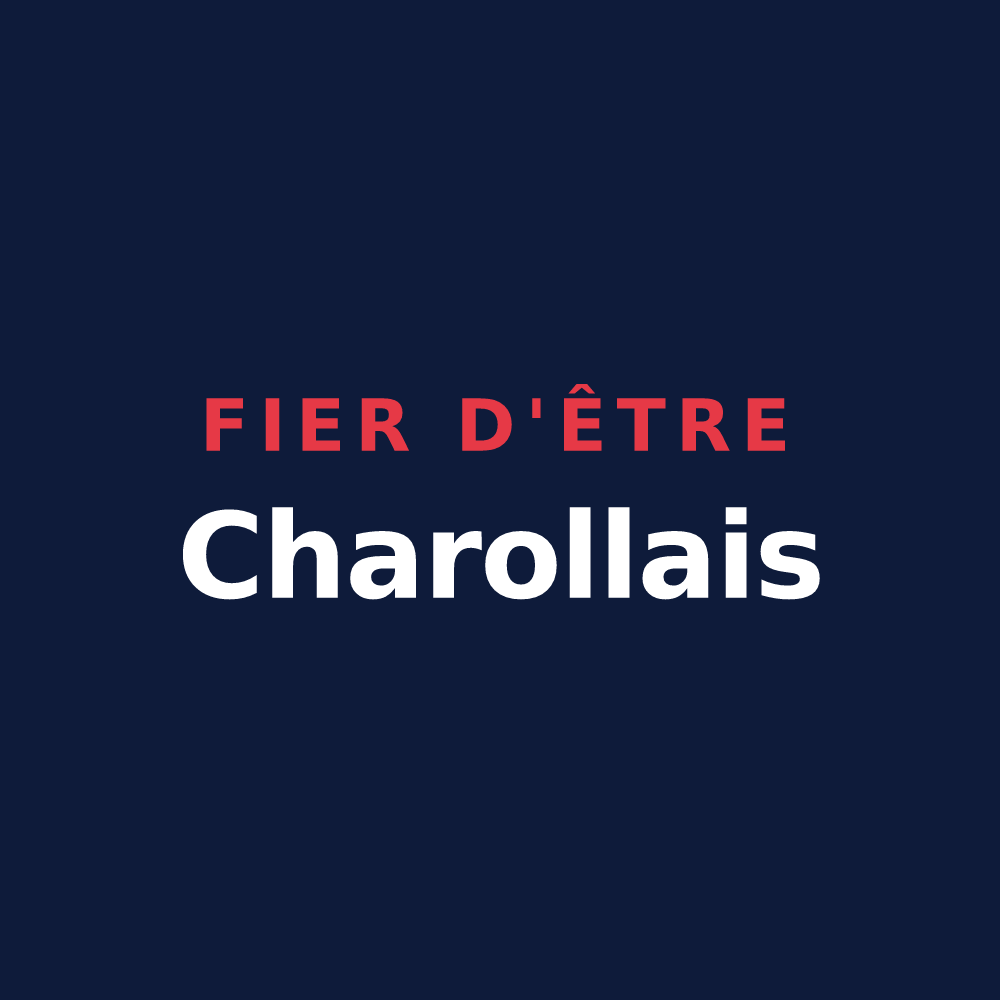 T-shirt « Fier d'être Charollais » — design pour Charolles
