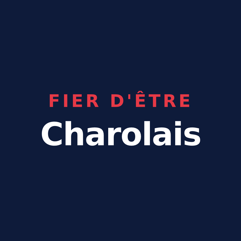 T-shirt « Fier d'être Charolais » — design pour Charols