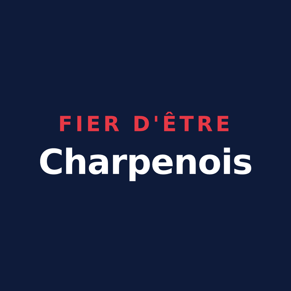 T-shirt « Fier d'être Charpenois » — design pour Charpey