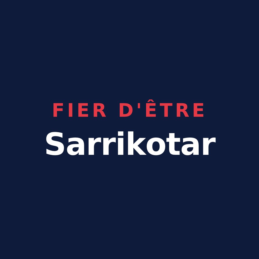 T-shirt « Fier d'être Sarrikotar » — design pour Charritte-de-Bas