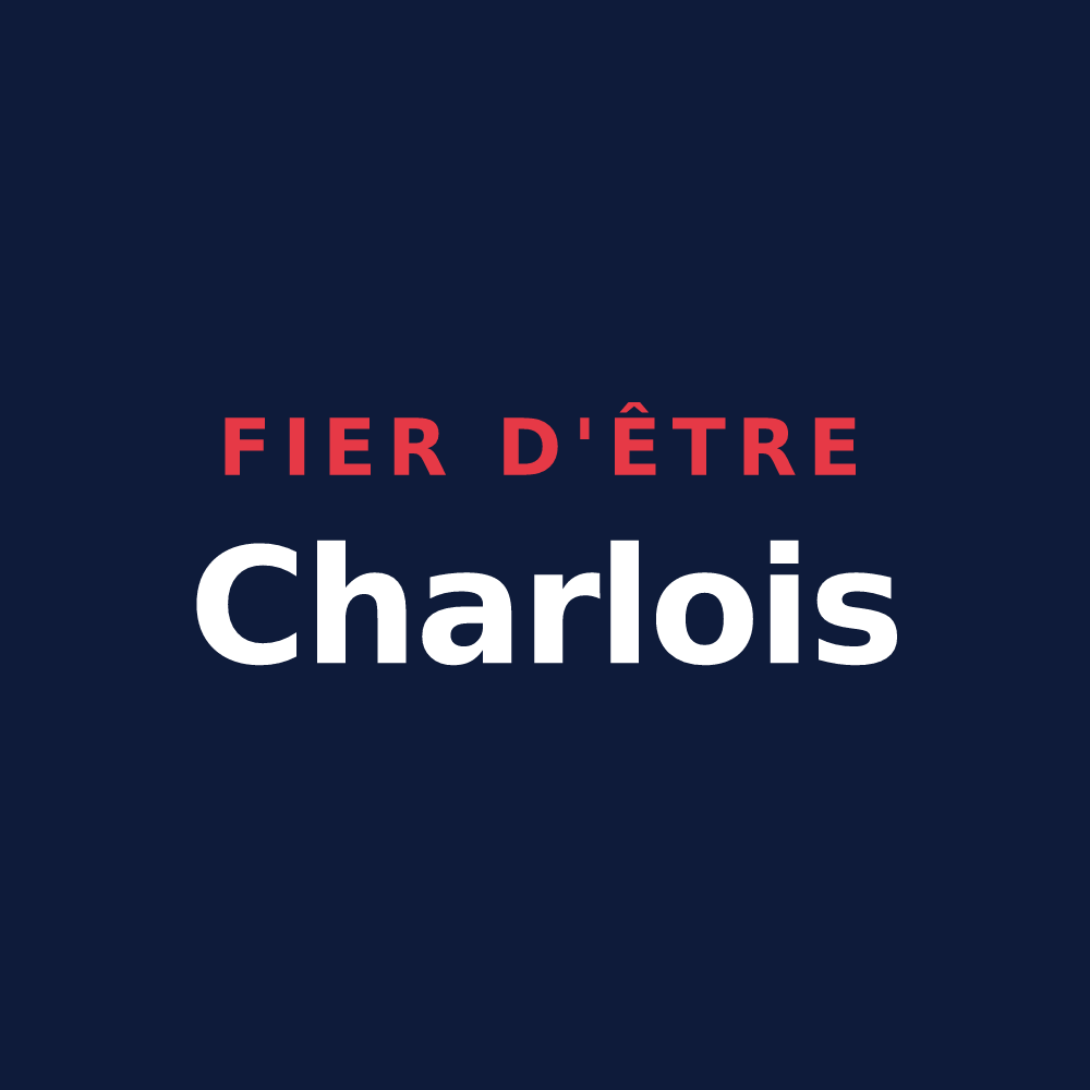 T-shirt « Fier d'être Charlois » — design pour Charroux