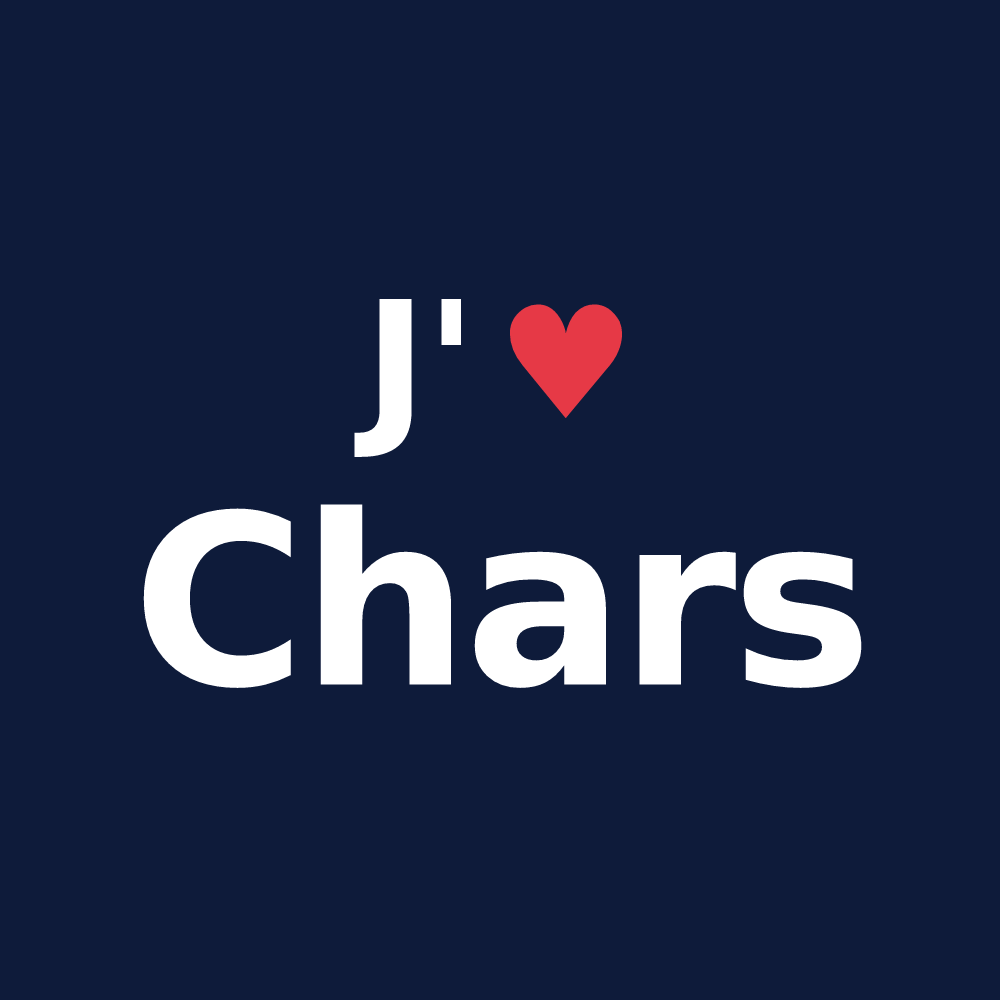 T-shirt personnalisé Chars — design J'aime Chars
