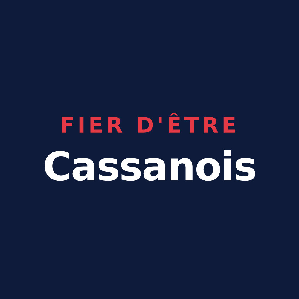 T-shirt « Fier d'être Cassanois » — design pour Chassaignes