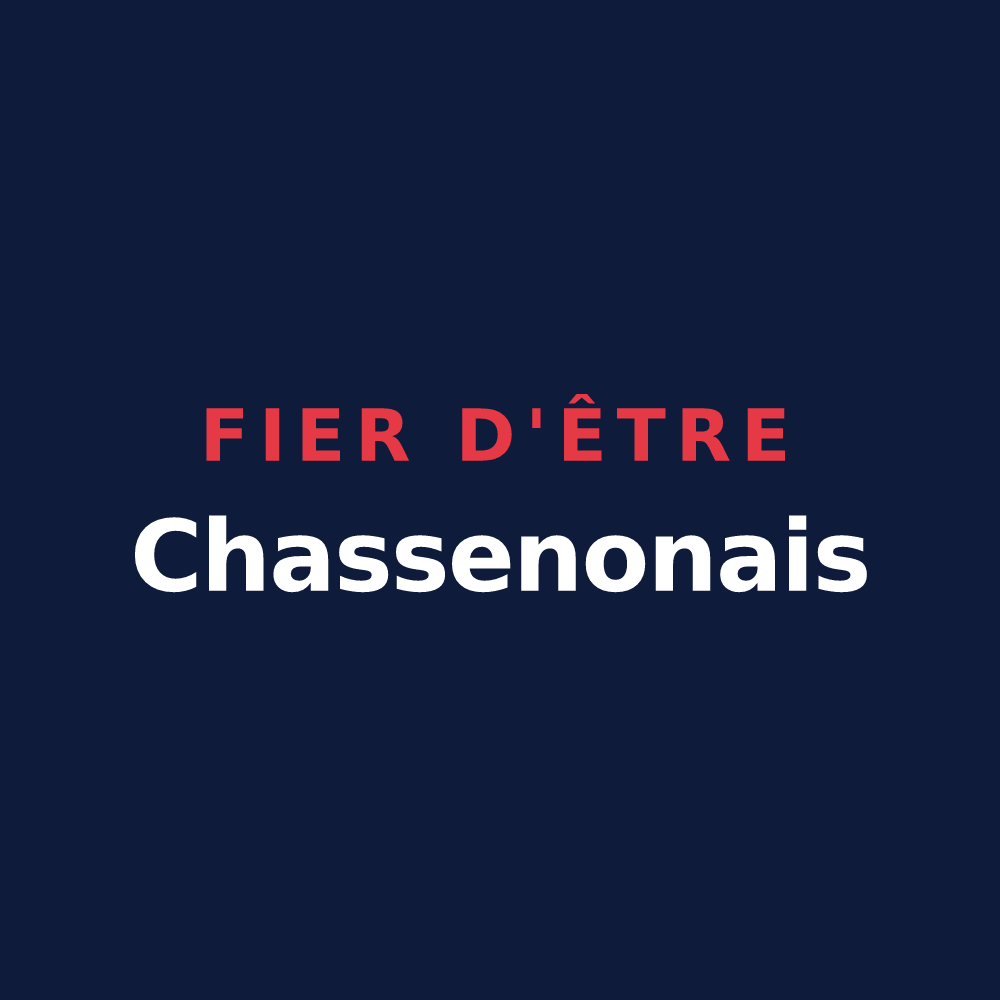 T-shirt « Fier d'être Chassenonais » — design pour Chassenon