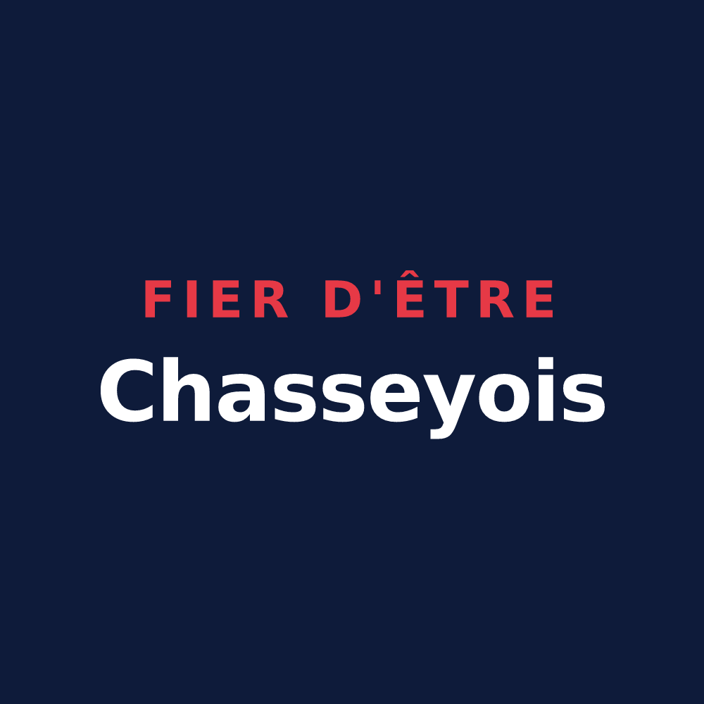 T-shirt « Fier d'être Chasseyois » — design pour Chassey