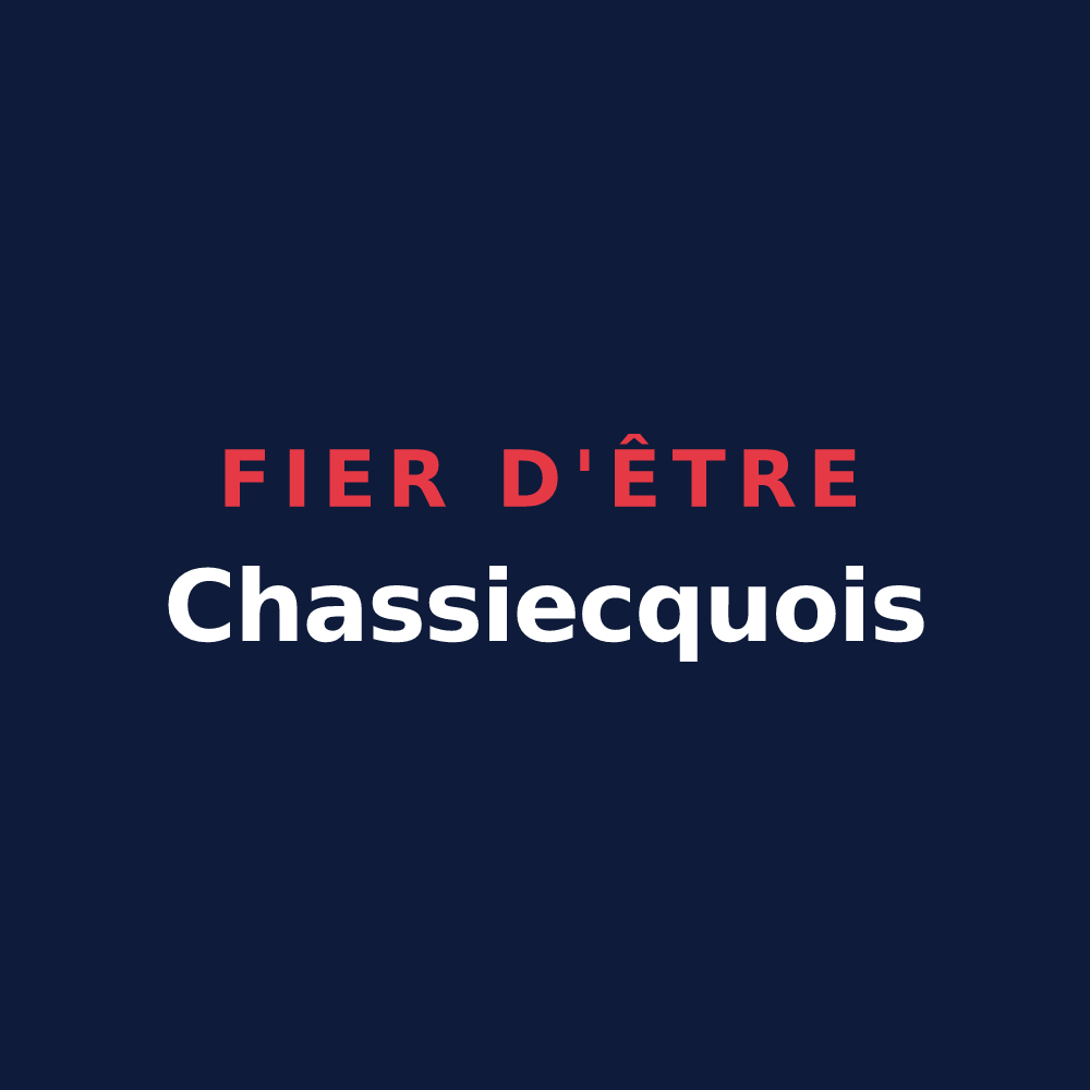 T-shirt « Fier d'être Chassiecquois » — design pour Chassiecq