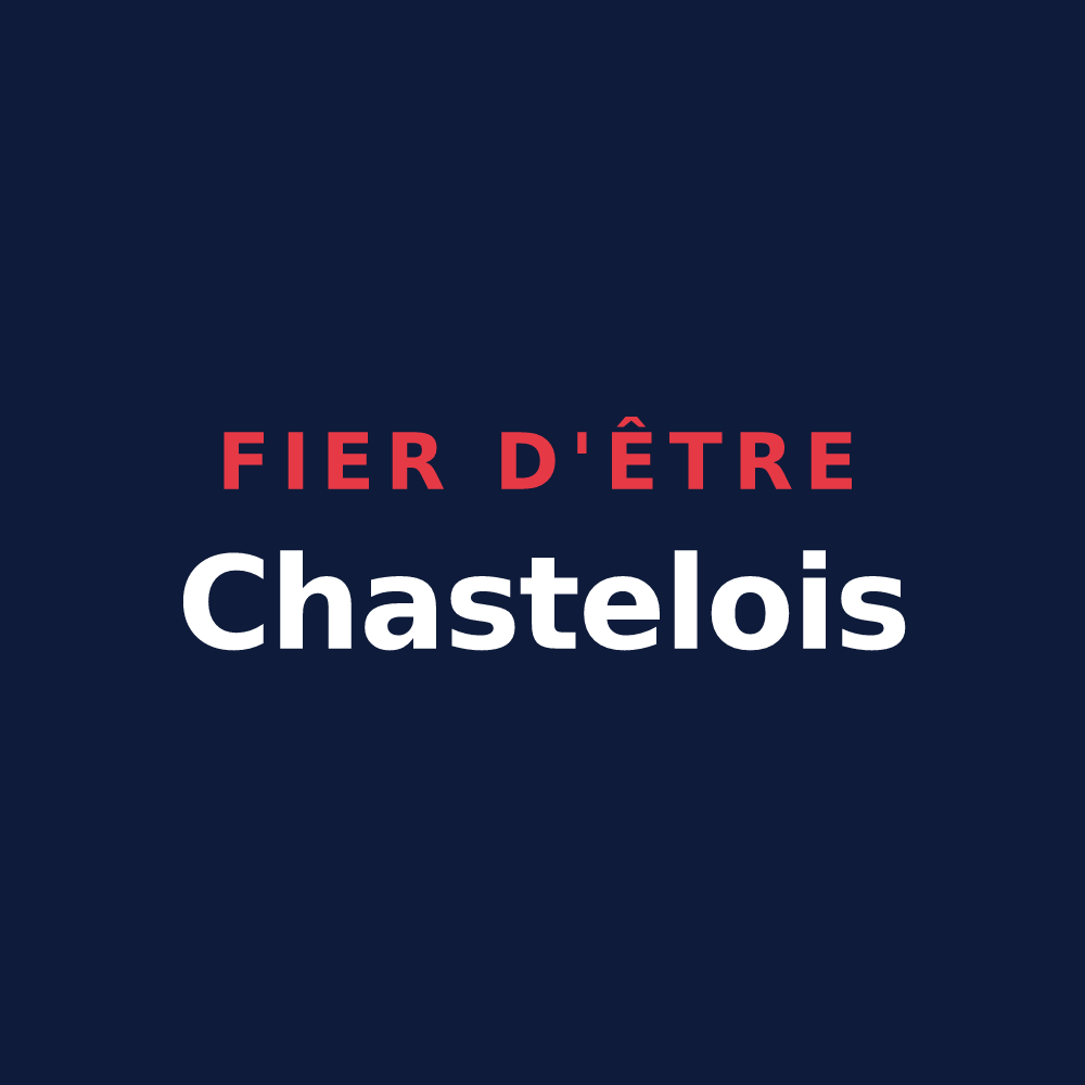 T-shirt « Fier d'être Chastelois » — design pour Chastel-Arnaud