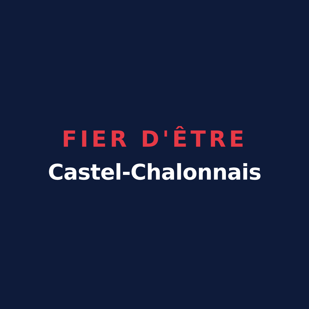 T-shirt « Fier d'être Castel-Chalonnais » — design pour Château-Chalon