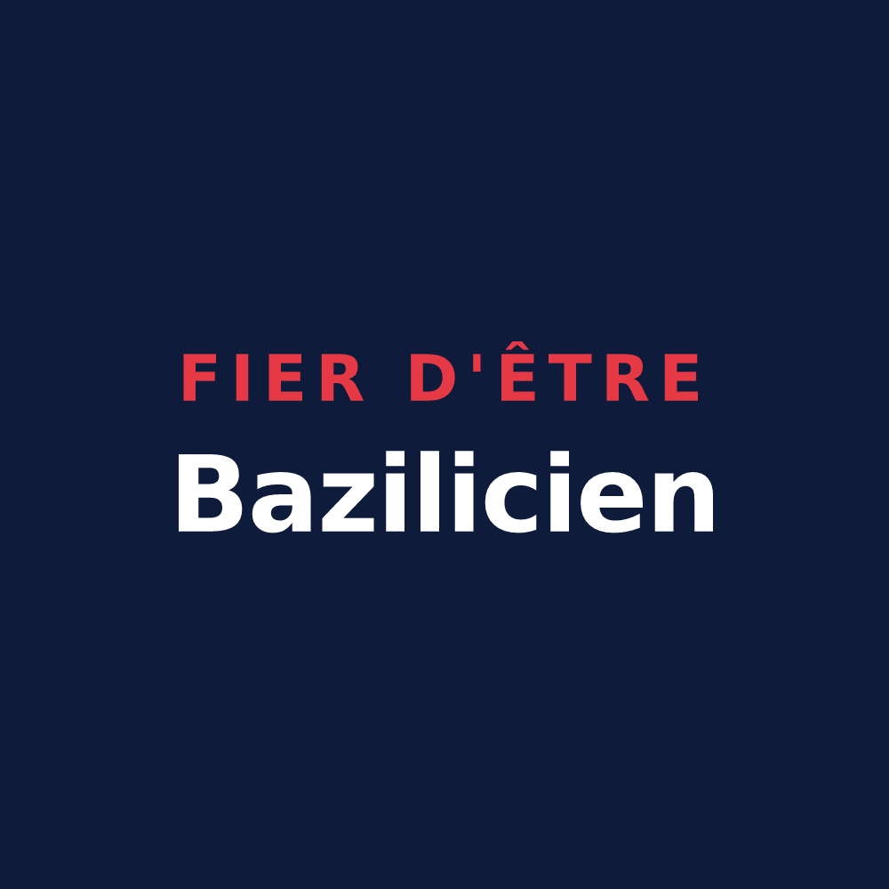 T-shirt « Fier d'être Bazilicien » — design pour Château-Gontier-sur-Mayenne