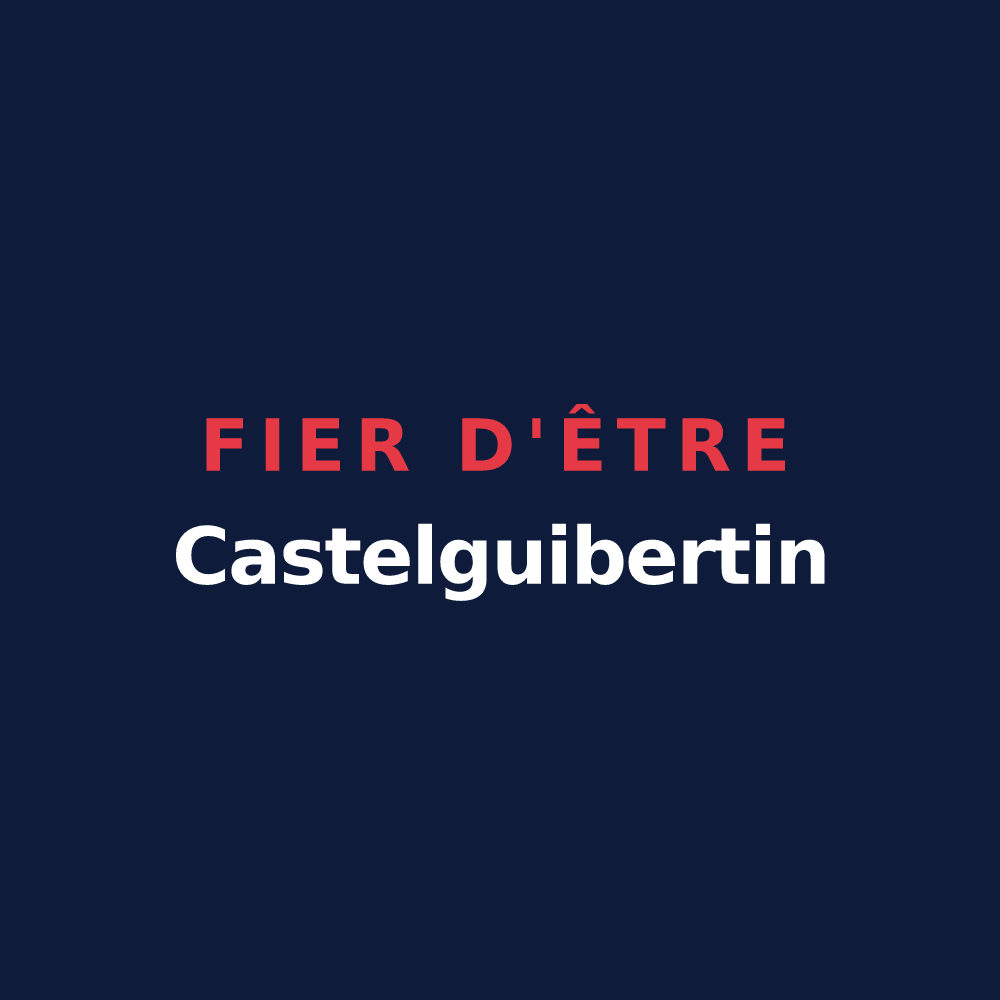T-shirt « Fier d'être Castelguibertin » — design pour Château-Guibert
