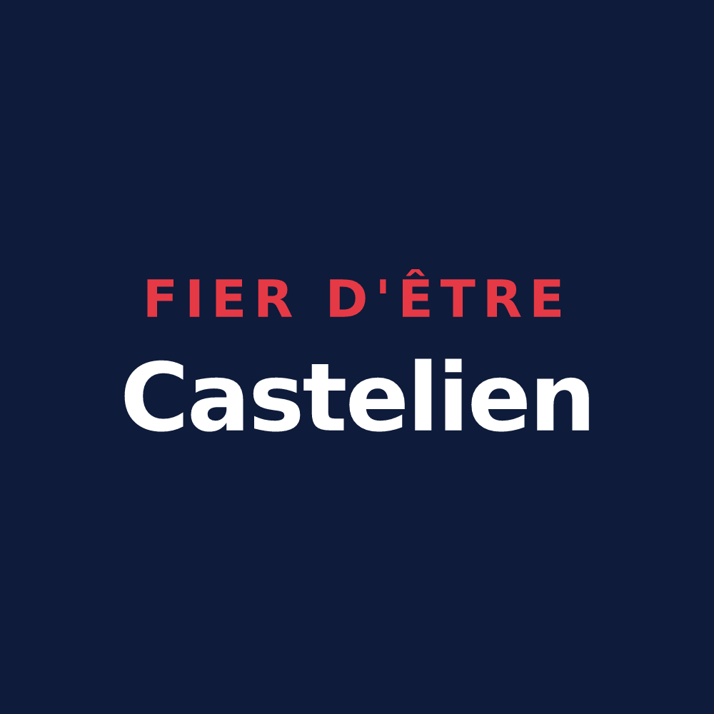 T-shirt « Fier d'être Castelien » — design pour Château-l'Hermitage