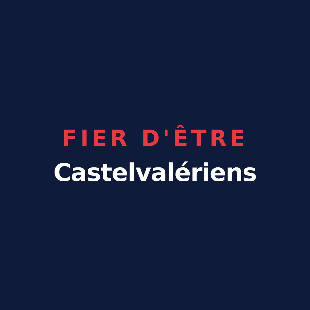 T-shirt « Fier d'être Castelvalériens » — design pour Château-la-Vallière