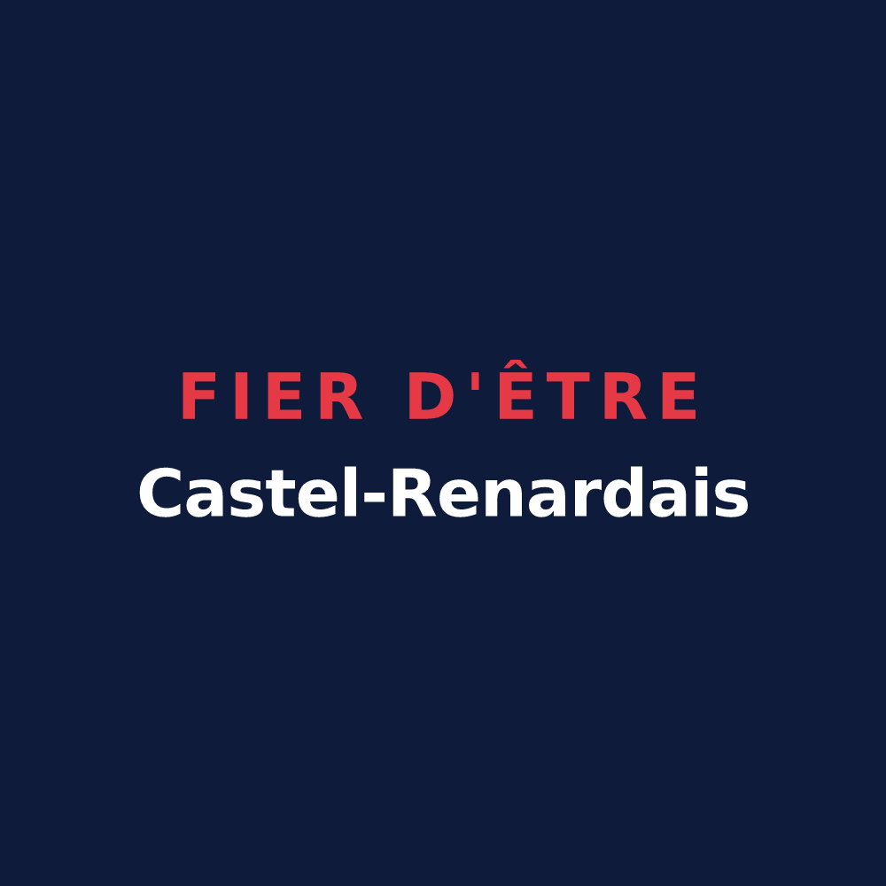 T-shirt « Fier d'être Castel-Renardais » — design pour Château-Renard