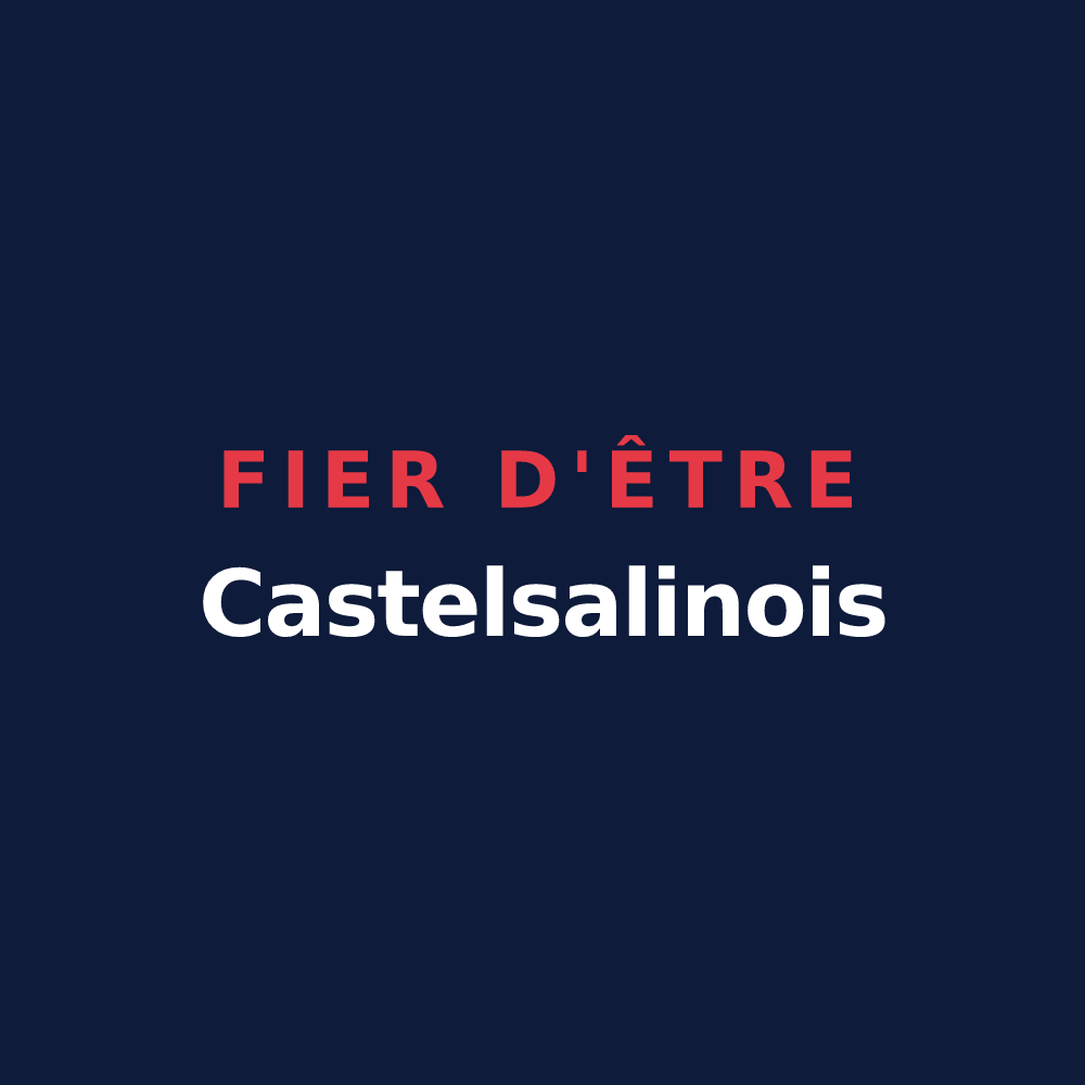 T-shirt « Fier d'être Castelsalinois » — design pour Château-Salins