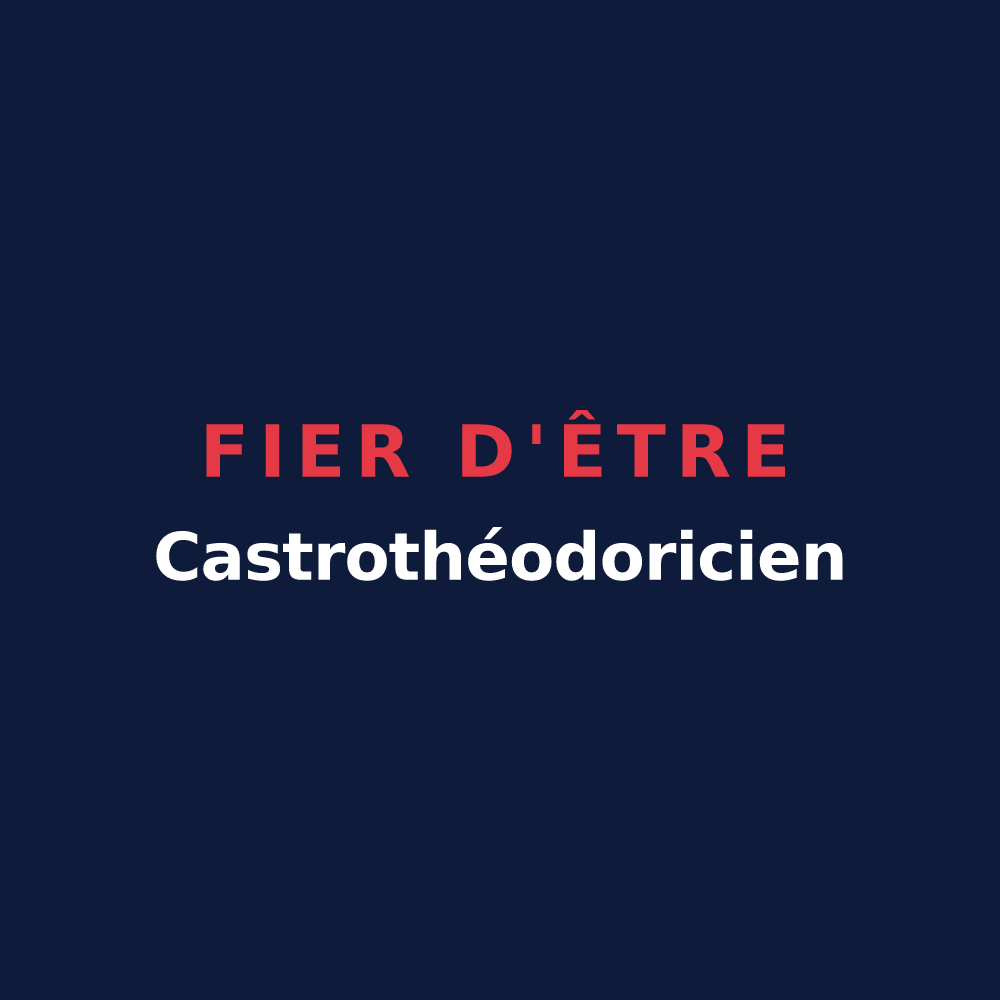T-shirt « Fier d'être Castrothéodoricien » — design pour Château-Thierry