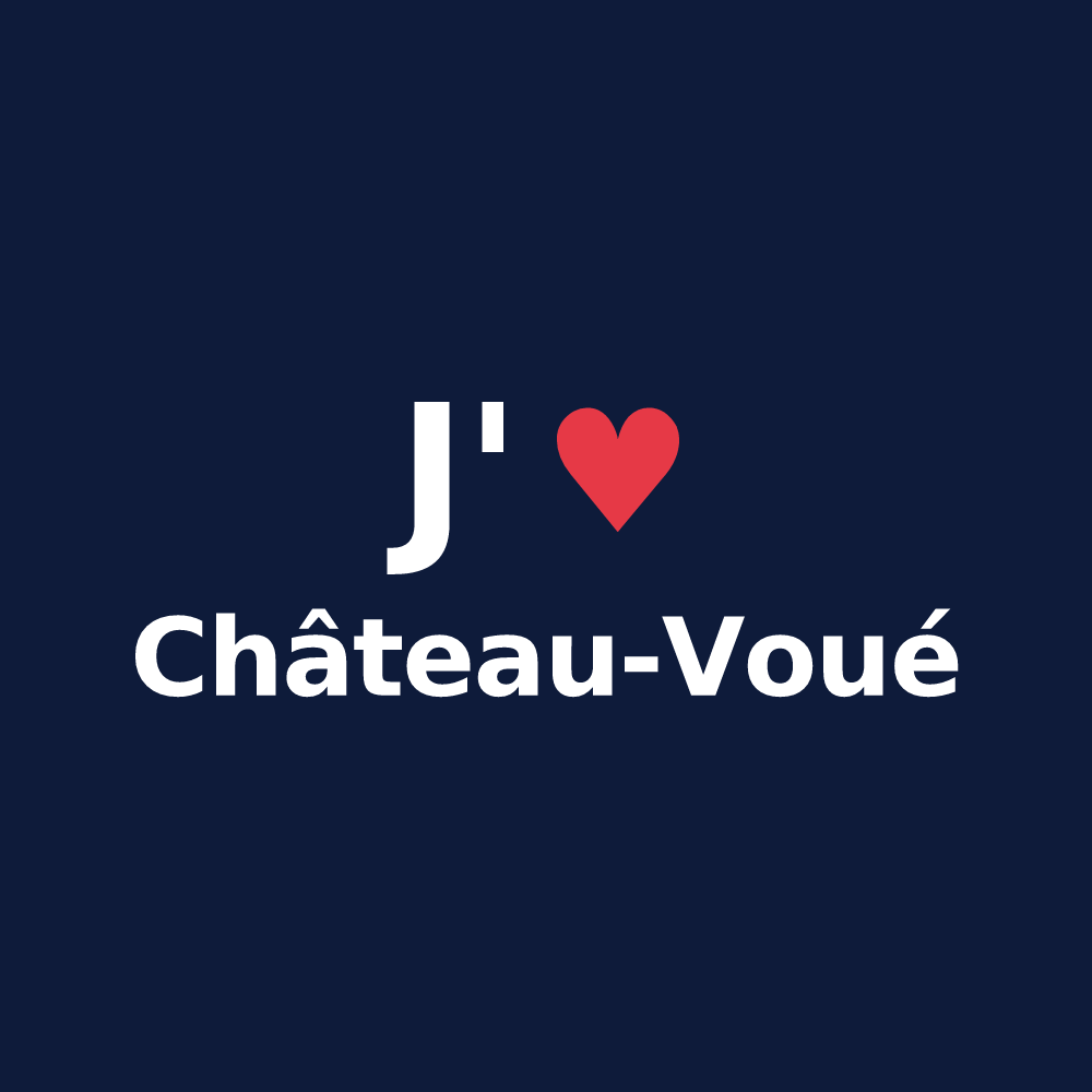 T-shirt personnalisé Château-Voué — design J'aime Château-Voué