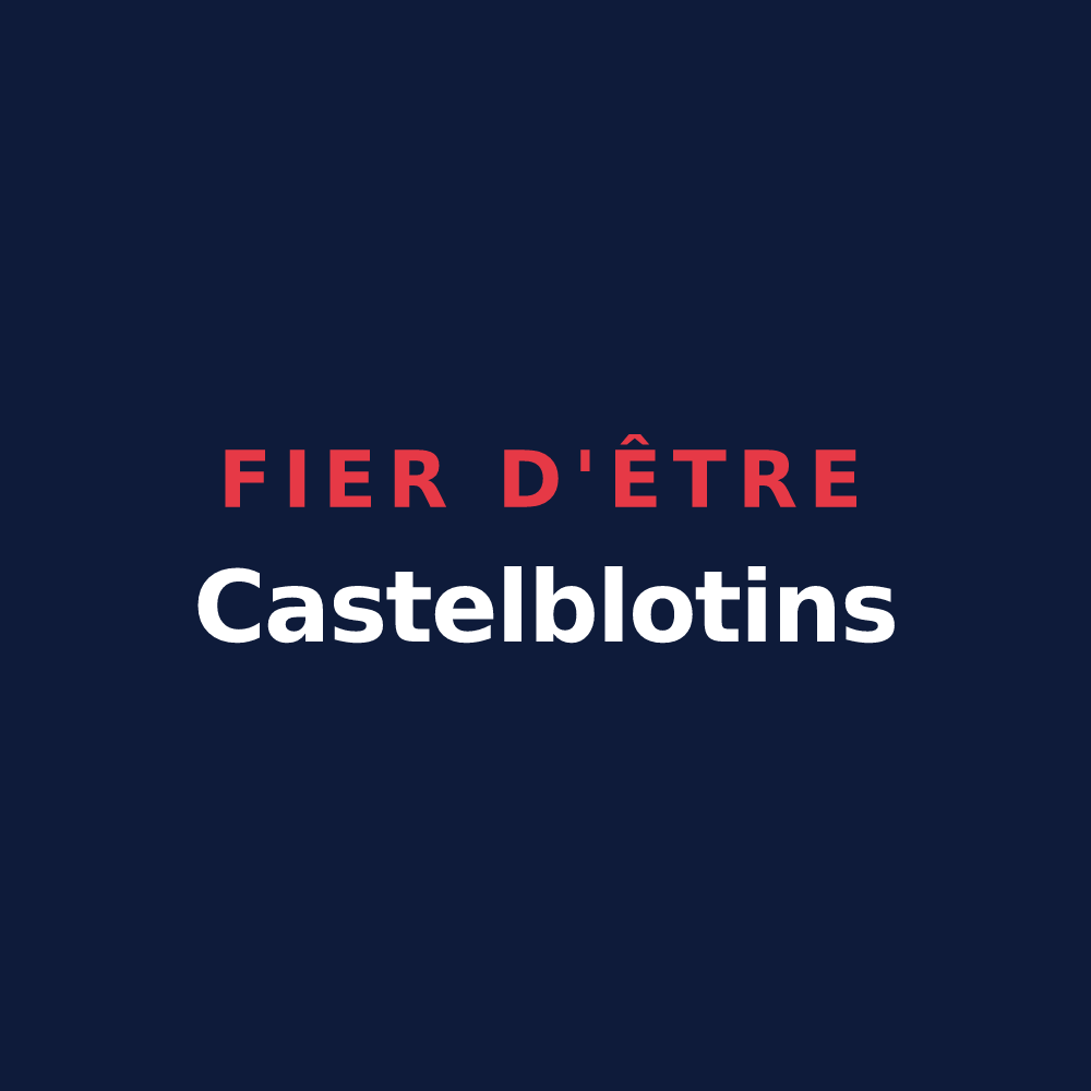 T-shirt « Fier d'être Castelblotins » — design pour Châteaubleau
