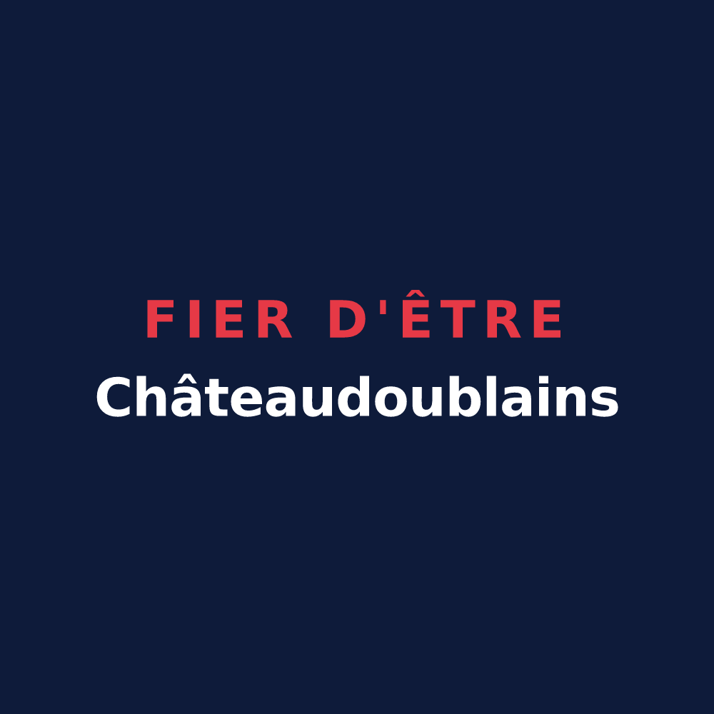 T-shirt « Fier d'être Châteaudoublains » — design pour Châteaudouble