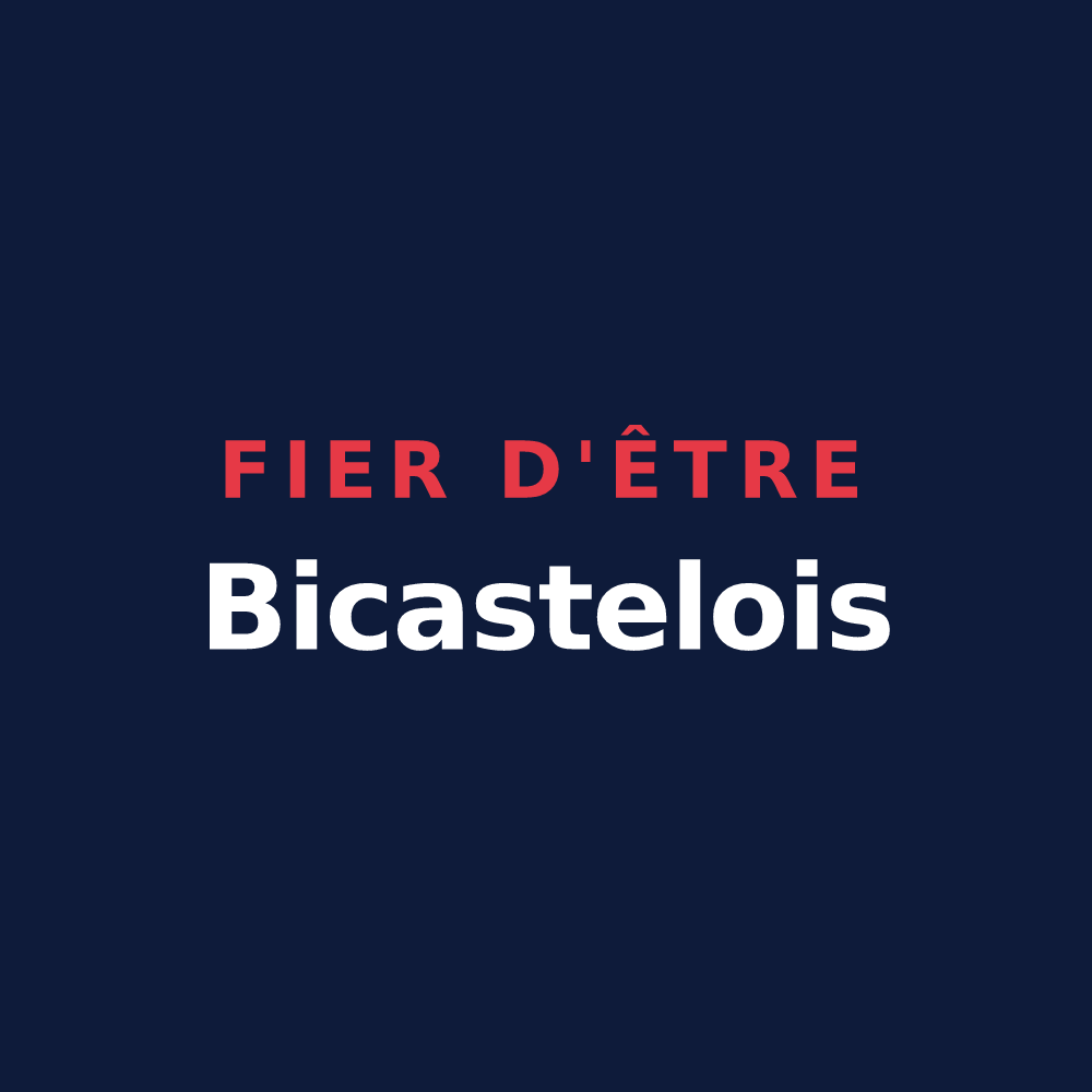 T-shirt « Fier d'être Bicastelois » — design pour Châteaudouble