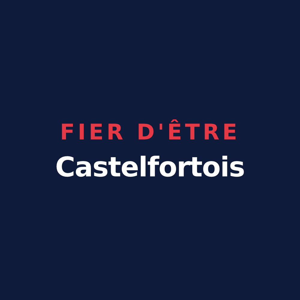 T-shirt « Fier d'être Castelfortois » — design pour Châteaufort