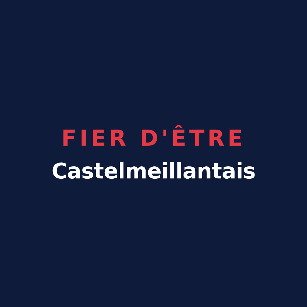 T-shirt « Fier d'être Castelmeillantais » — design pour Châteaumeillant