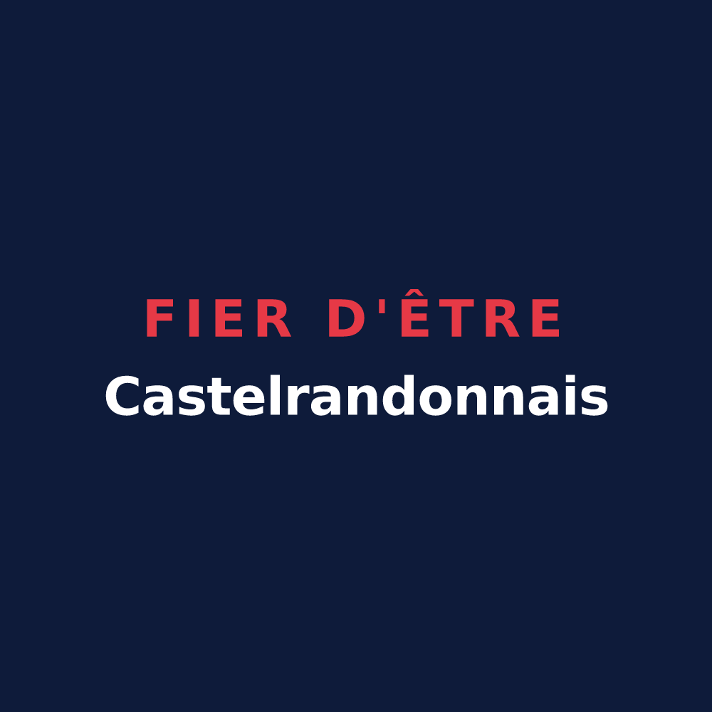 T-shirt « Fier d'être Castelrandonnais » — design pour Châteauneuf-de-Randon