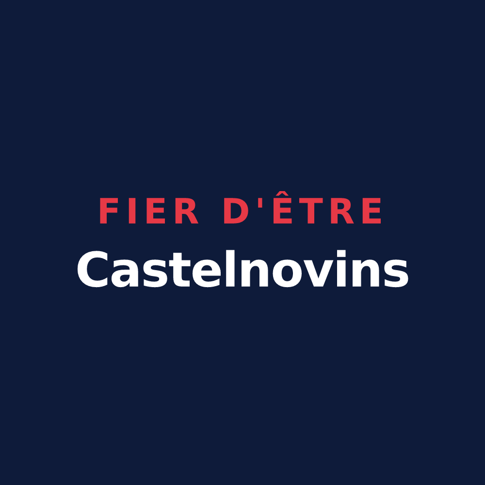 T-shirt « Fier d'être Castelnovins » — design pour Châteauneuf-Miravail