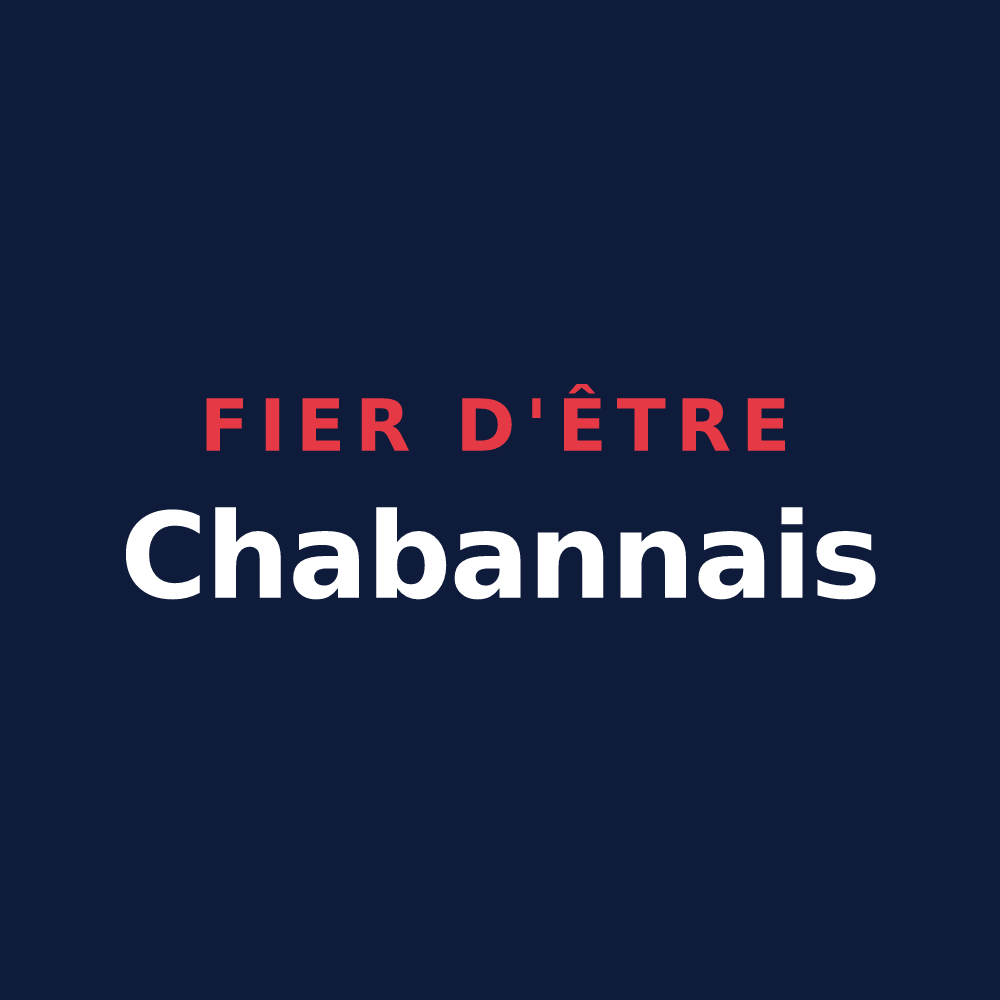 T-shirt « Fier d'être Chabannais » — design pour Châteauneuf-Val-Saint-Donat