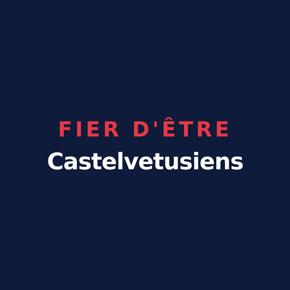 T-shirt « Fier d'être Castelvetusiens » — design pour Châteauvieux-les-Fossés