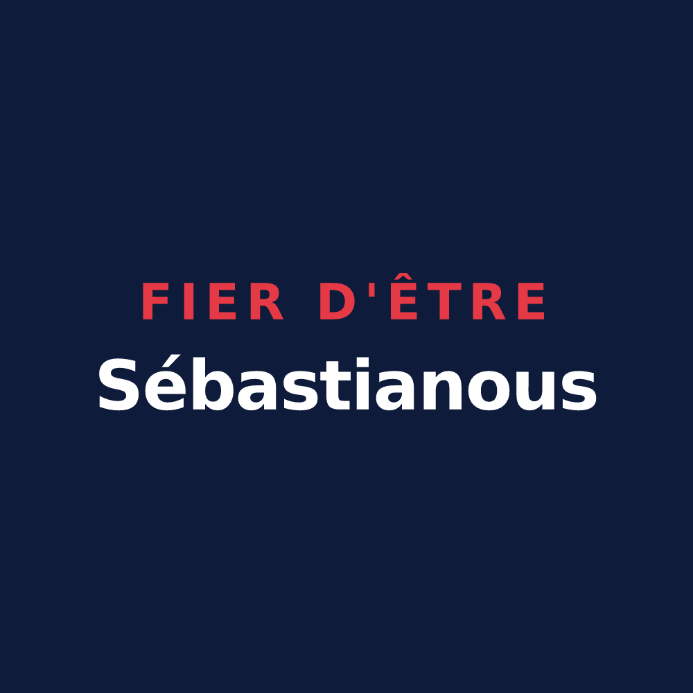 T-shirt « Fier d'être Sébastianous » — design pour Châtel-en-Trièves