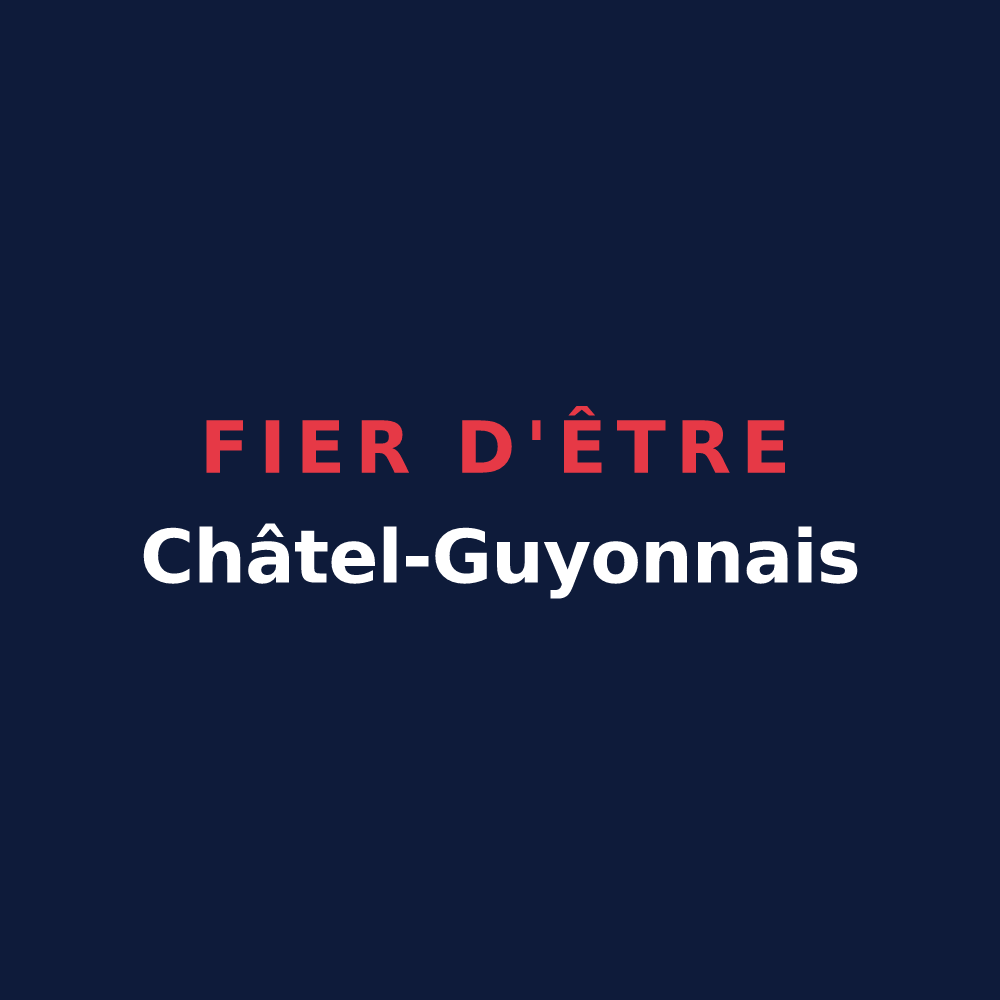 T-shirt « Fier d'être Châtel-Guyonnais » — design pour Châtel-Guyon