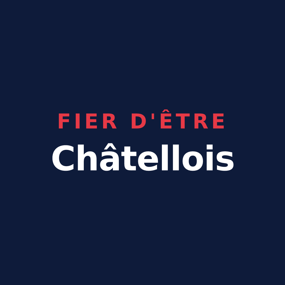 T-shirt « Fier d'être Châtellois » — design pour Châtel-sur-Moselle