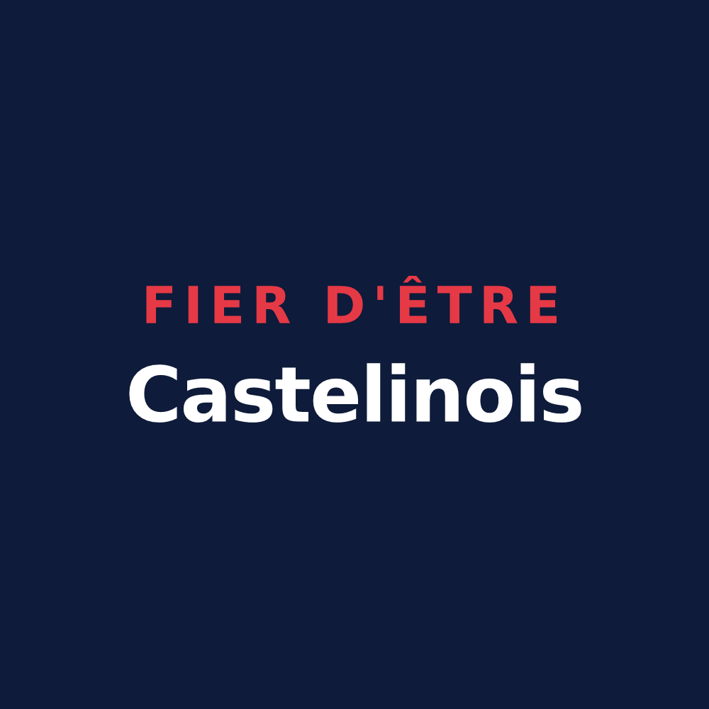 T-shirt « Fier d'être Castelinois » — design pour Châtelain